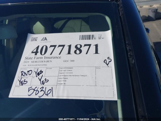 WDC0G4JB7KF549966 Mercedes-Benz GLC 300