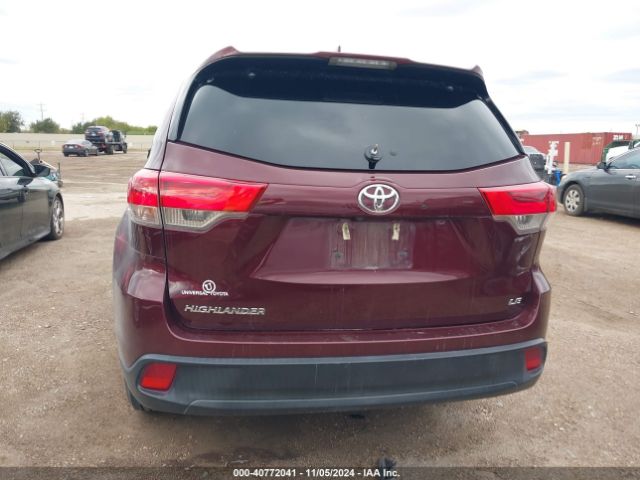 5TDZZRFHXJS251623 Toyota Highlander Le Plus