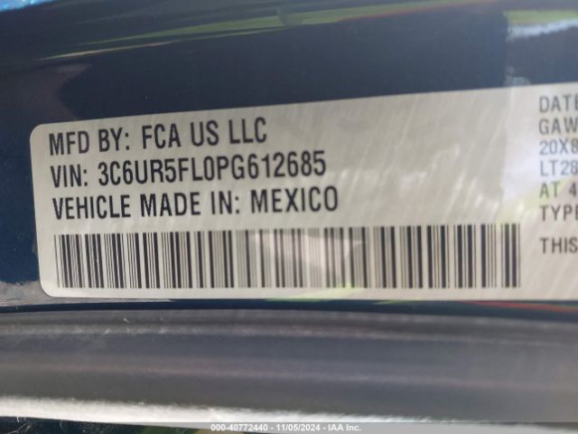 3C6UR5FL0PG612685 RAM 2500