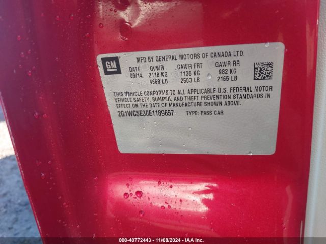 2G1WC5E30E1189657 Chevrolet Impala Limited Ltz