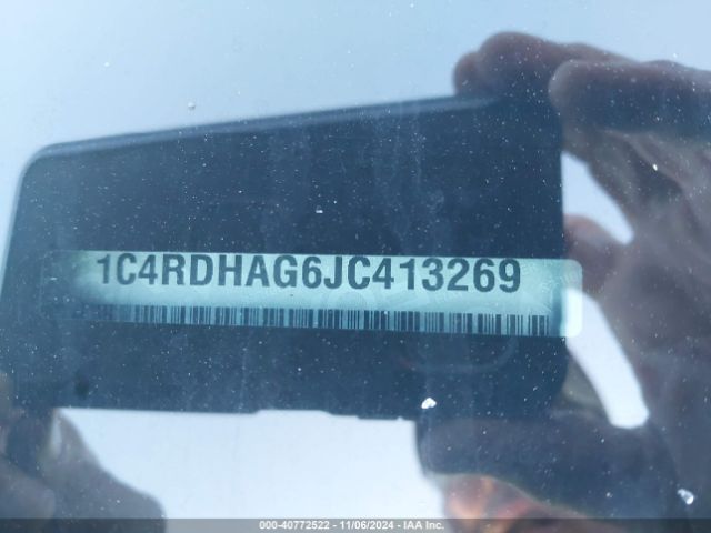 1C4RDHAG6JC413269 Dodge Durango Sxt Rwd