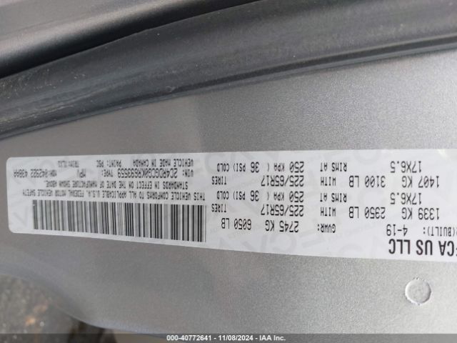 2C4RDGCG0KR693559 Dodge Grand Caravan Sxt