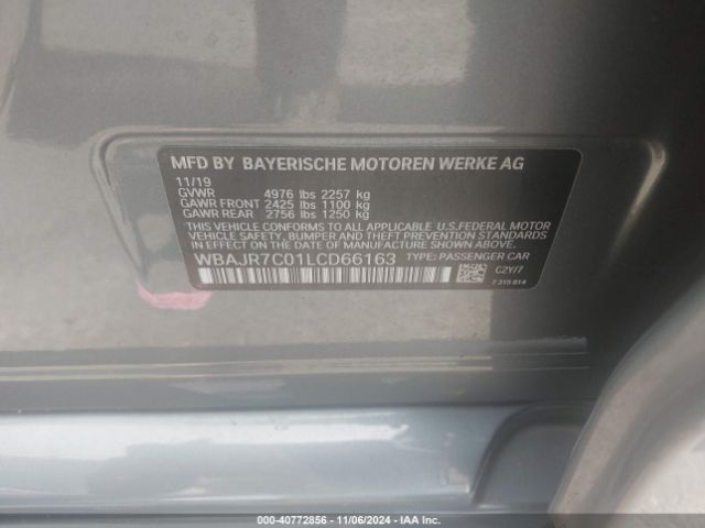 WBAJR7C01LCD66163 BMW 530i Xdrive