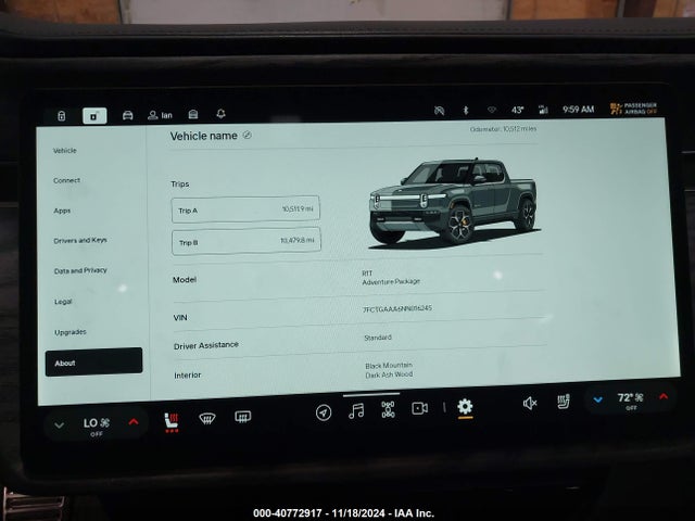 Rivian R1t Adventure 2022 7FCTGAAA6NN016245 Image 19