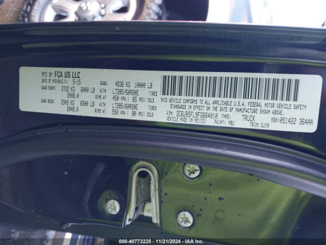 3C6UR5FL9FG664010 RAM 2500 Laramie