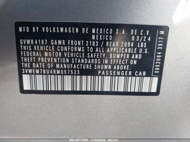 3VWEM7BU4RM057523 Volkswagen Jetta 1.5t Se