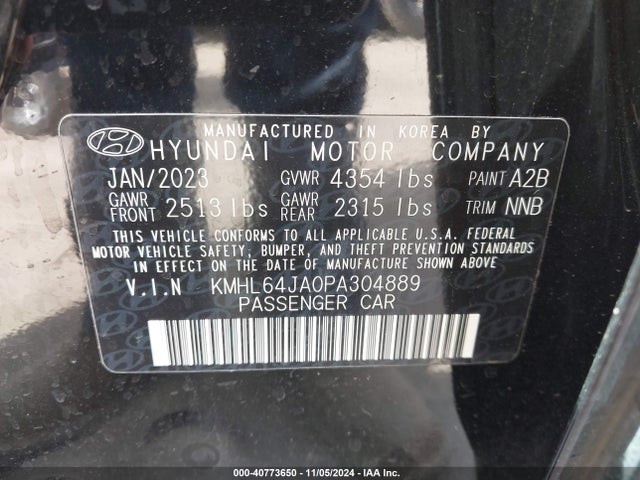 Hyundai SONATA SEL 2023 KMHL64JA0PA304889 Image 9
