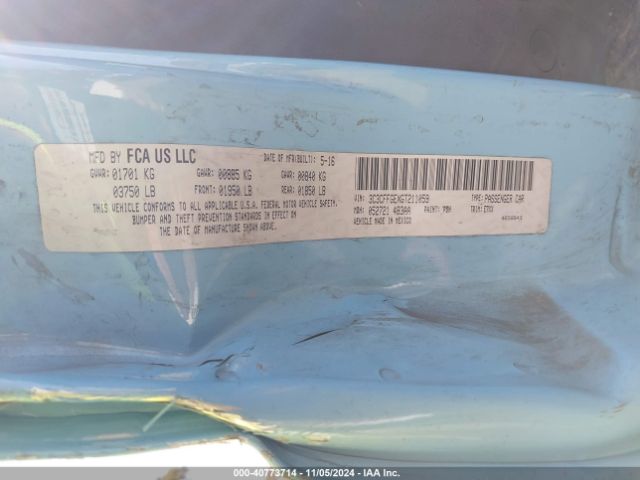 3C3CFFGEXGT211059 Fiat 500E BATTERY ELECTRIC