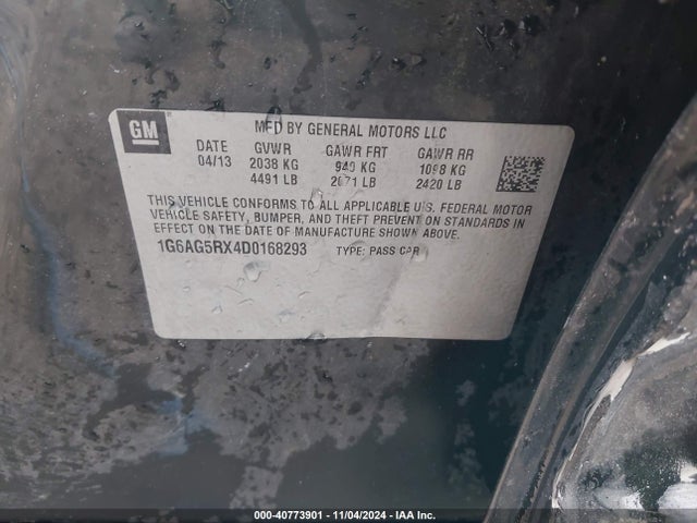 2013 CADILLAC ATS 1G6AG5RX4D0168293 Photo 8
