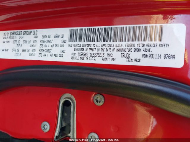 1C6RR6GT1ES278215 RAM 1500 Slt