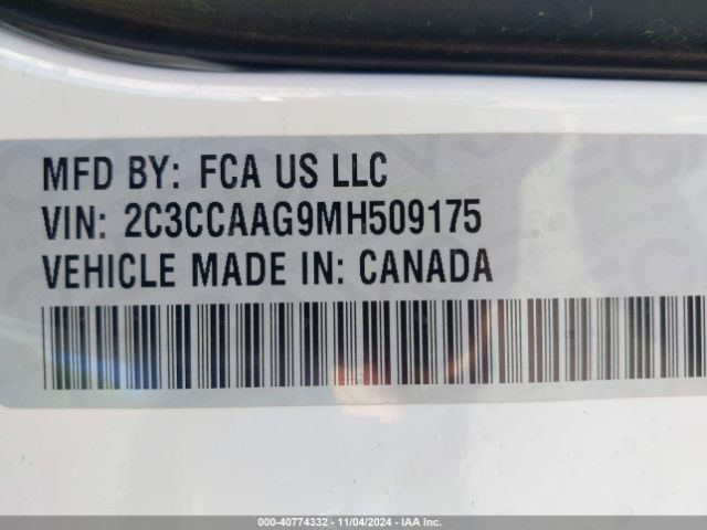 2C3CCAAG9MH509175 Chrysler 300 Touring L