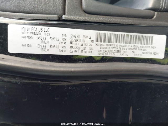 1C4RJFBGXLC116598 Jeep Grand Cherokee Limited 4x4