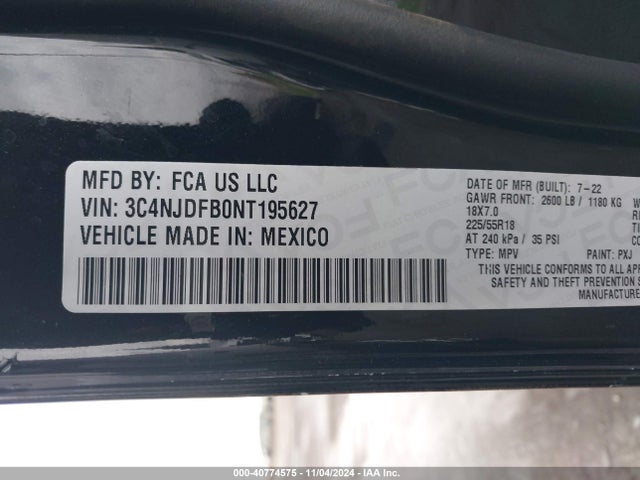 Jeep Compass Latitude Lux 4x4 2022 3C4NJDFB0NT195627 Image 9