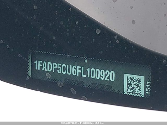 1FADP5CU6FL100920 Ford C-max Energi Sel