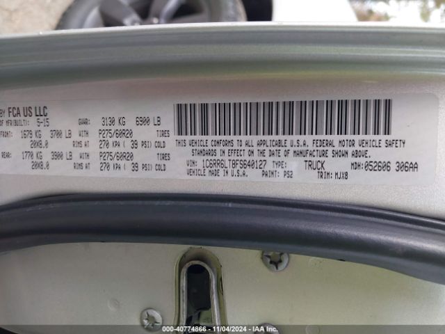 1C6RR6LT8FS640127 RAM 1500 Outdoorsman