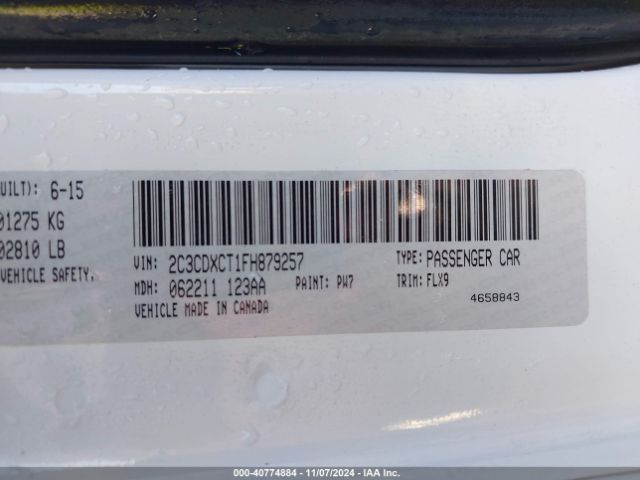2C3CDXCT1FH879257 Dodge Charger Road/track