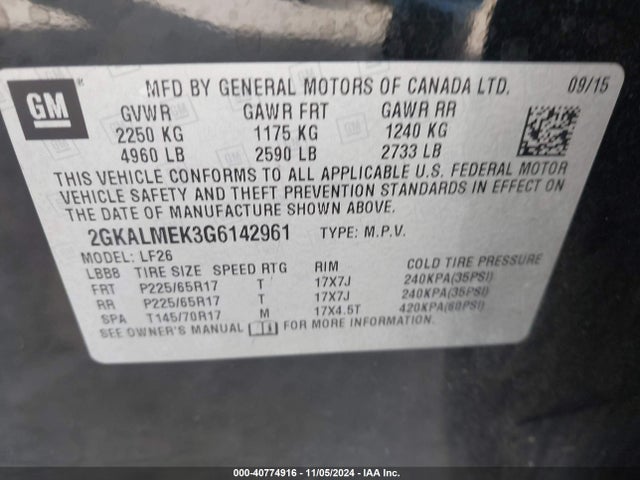 2GKALMEK3G6142961 GMC Terrain Sle-1
