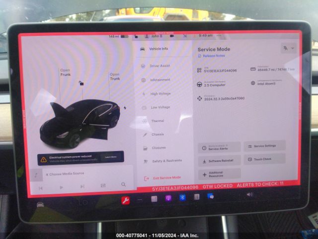 5YJ3E1EA3JF044096 Tesla Model 3 Long Range/mid Range