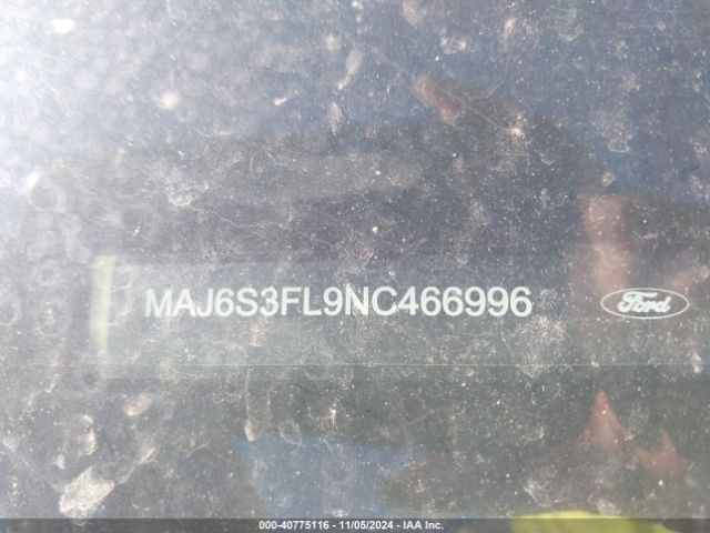 MAJ6S3FL9NC466996 Ford ECOSPORT S