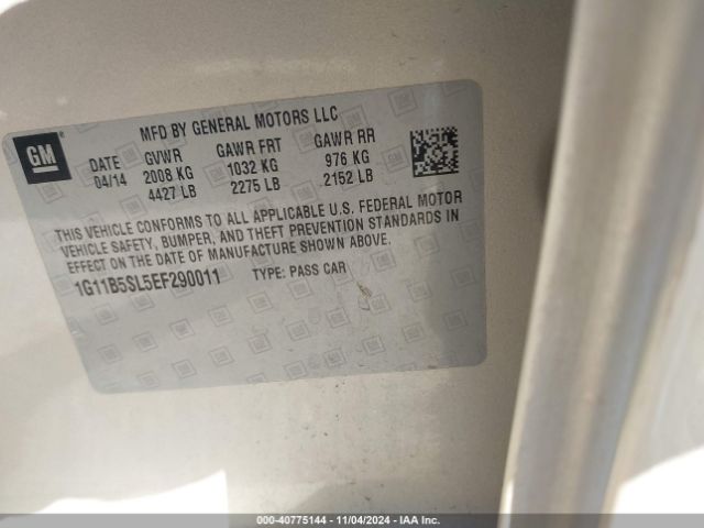 1G11B5SL5EF290011 Chevrolet Malibu 1ls