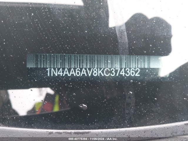 Nissan Maxima 3.5 Sl 2019 1N4AA6AV8KC374362 Image 9