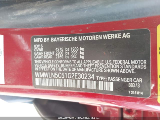 WMWLN5C51G2E30234 Mini Clubman Cooper