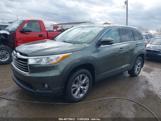 Toyota Highlander Xle V6 2014 5TDJKRFH7ES054383 Image 2