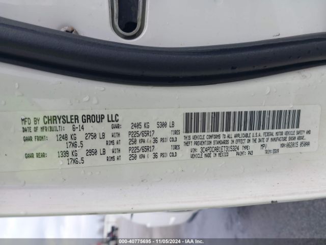 3C4PDCAB1ET315324 Dodge Journey American Value Pkg