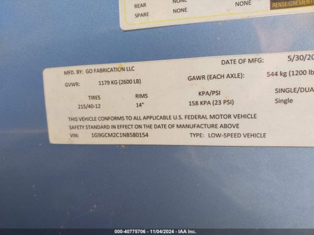 2022 YAMAHA OTHER 1G9GCM2C1NB580154 Photo 8