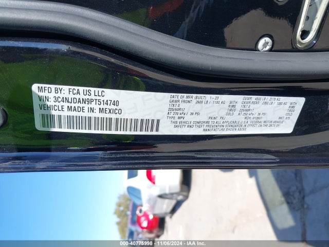 3C4NJDAN9PT514740 Jeep Compass Sport 4x4
