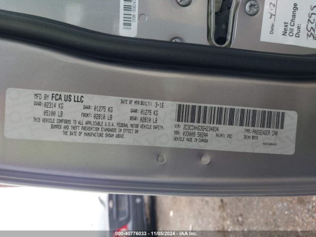 2C3CDXHG3GH234834 Dodge Charger Sxt