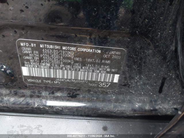 2021 MITSUBISHI OUTLANDER SPORT JA4APUAU7MU004872 Photo 8