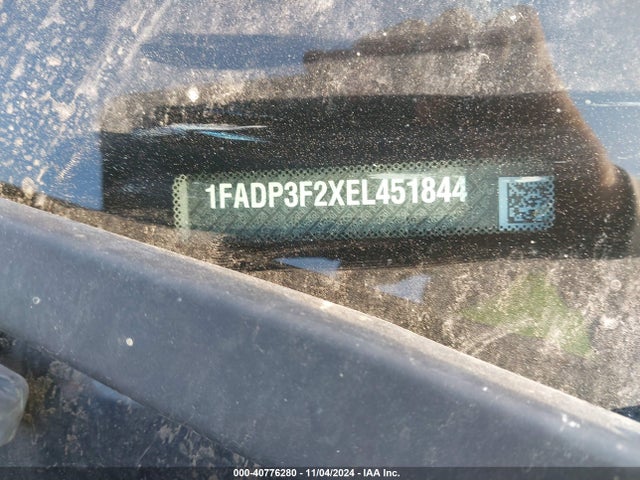 Ford FOCUS SE 2014 1FADP3F2XEL451844 Image 9