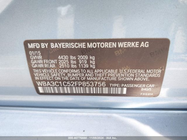 WBA3C1C52FP853756 BMW 328I
