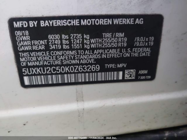 5UXKU2C50K0Z63269 BMW X6 Xdrive35i
