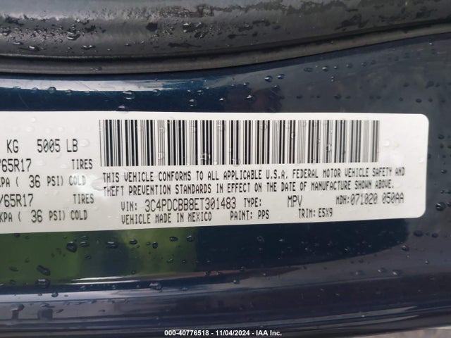 Dodge Journey Sxt 2014 3C4PDCBB8ET301483 Image 9