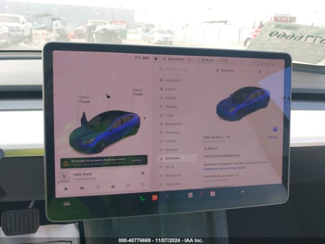 5YJ3E1EA7MF987340 Tesla Model 3 Standard Range Plus Rear-wheel Drive
