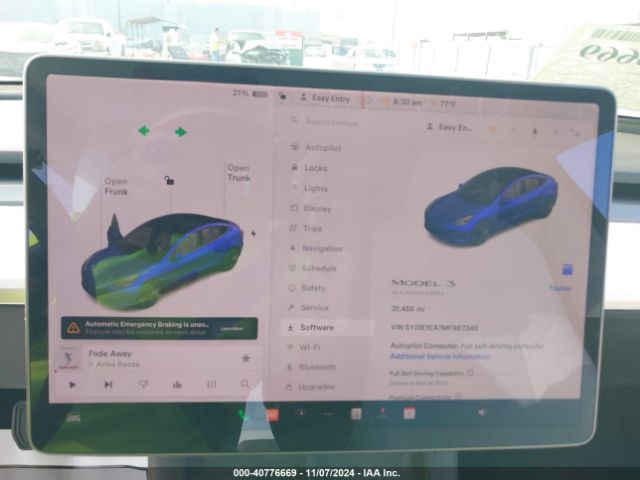 5YJ3E1EA7MF987340 Tesla Model 3 Standard Range Plus Rear-wheel Drive