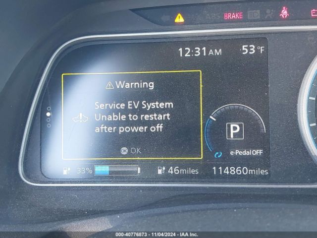 1N4AZ1CP1JC311855 Nissan LEAF S