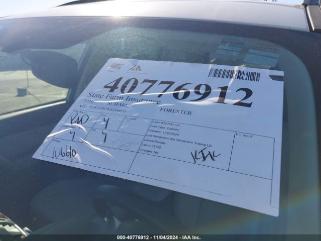 JF2SJADC9GG544970 Subaru Forester 2.5i Premium