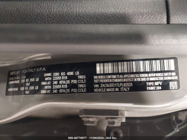 ZACNJBD17LPL82525 Jeep Renegade Limited 4x4