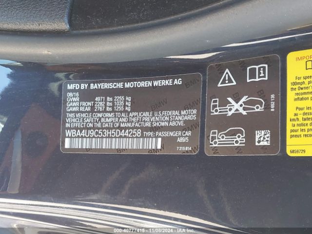 WBA4U9C53H5D44258 BMW 430i Xdrive