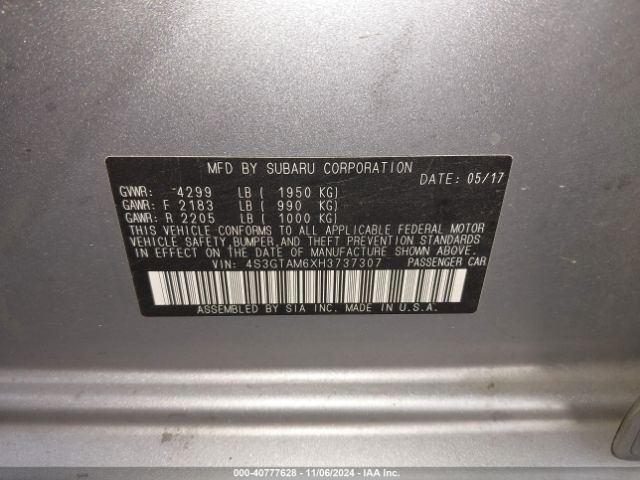 4S3GTAM6XH3737307 Subaru Impreza 2.0i Sport