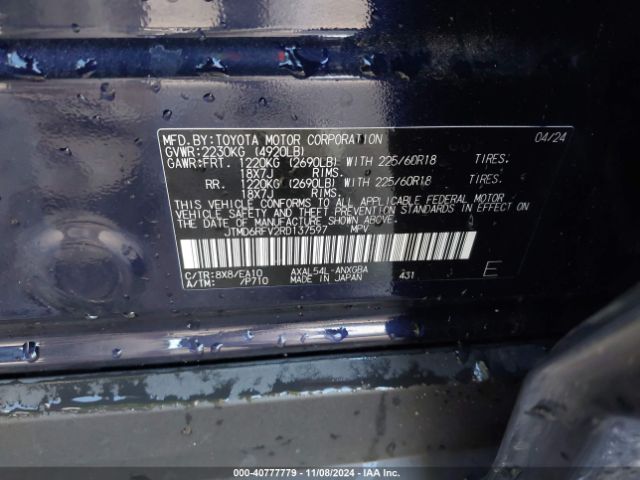JTMD6RFV2RD137597 Toyota Rav4 Hybrid Limited
