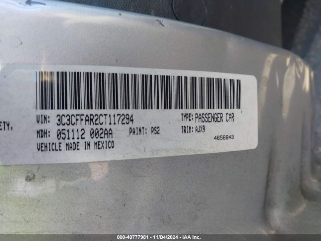 2012 FIAT 500 3C3CFFAR2CT117294 Photo 8