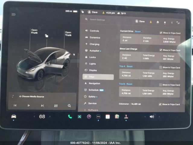 7SAYGDEE9PF698097 Tesla Model Y Awd/long Range Dual Motor All-wheel Drive