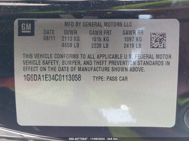 2012 CADILLAC CTS 1G6DA1E34C0113058 Photo 8