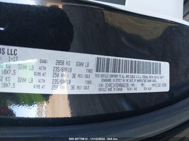 2C4RC1N72HR666126 Chrysler Pacifica Hybrid Platinum