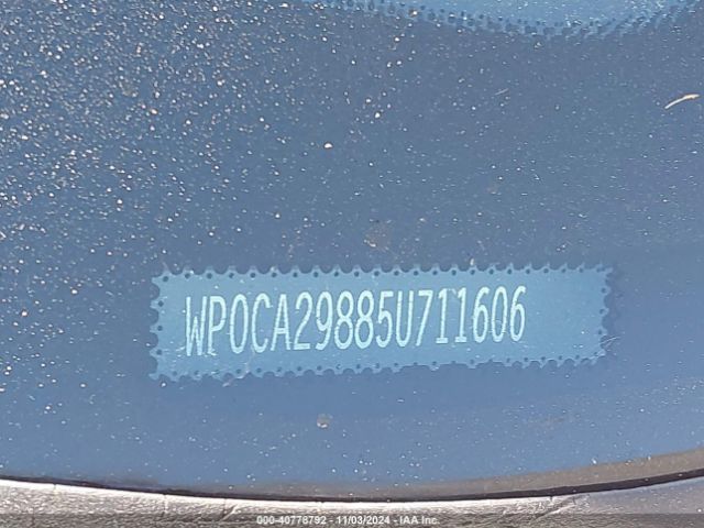 2005 PORSCHE BOXSTER WP0CA29885U711606 Photo 8