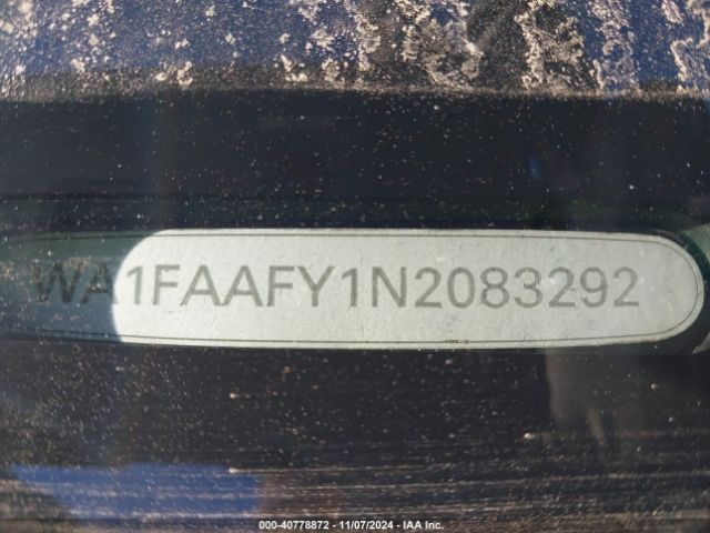 WA1FAAFY1N2083292 Audi Q5 Prestige 45 Tfsi S Line Quattro S Tronic